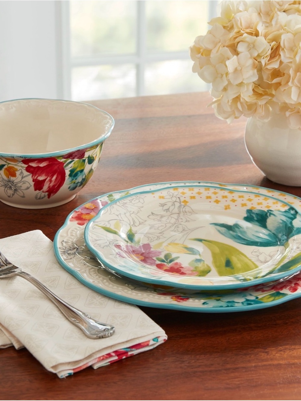 The Pioneer Woman Blooming Bouquet Dinnerware Set 12 pieces